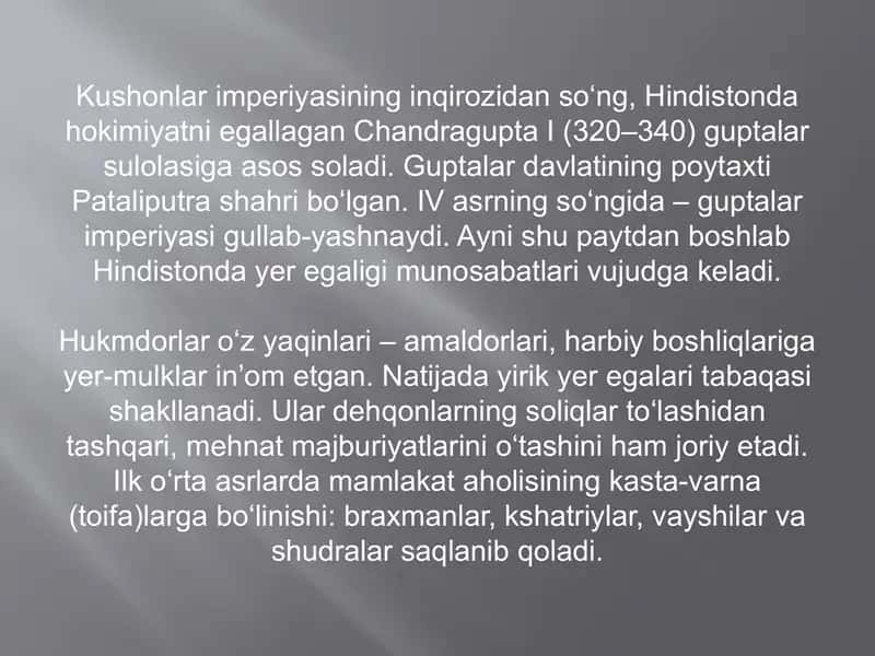 Hindistonda Gupta davlati 2