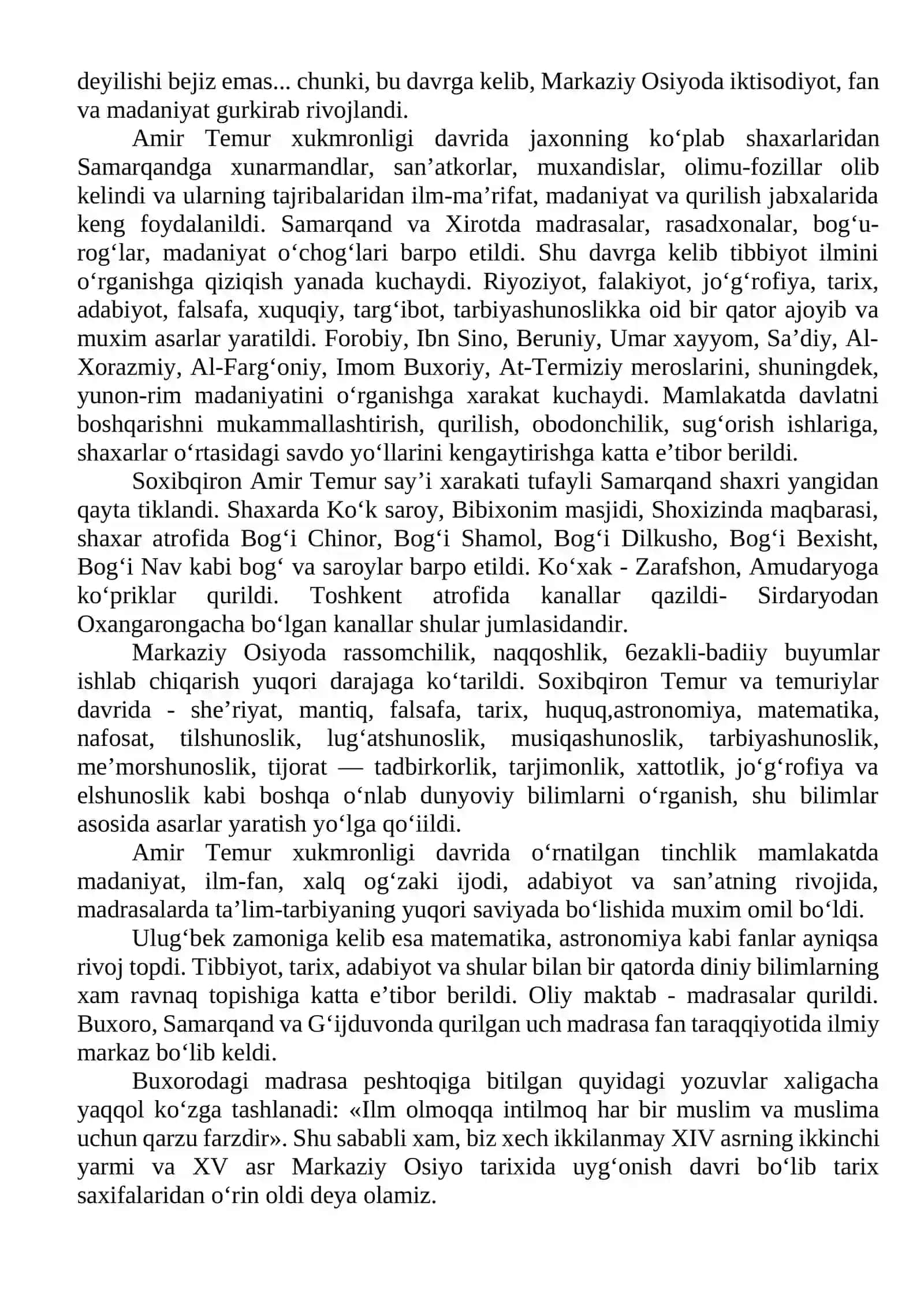 XVII asrning ikkinchi yarmidan XIX asrlarda tarbiya, maktab va pedagogik fikrlar 2