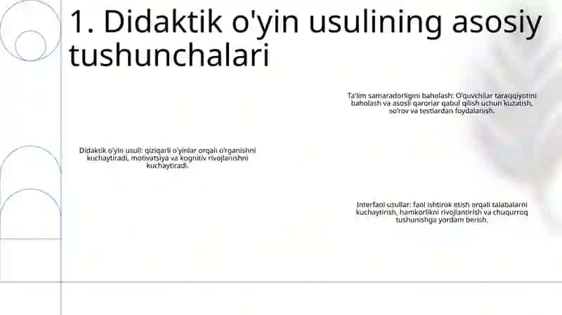OʻQitishni Tashkil Qilishda Didaktik OʻYin Metodidan Foydalanish 2