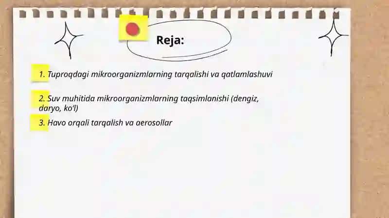Mikroorganizmlarning tarqalish muhiti va ekologik omillari 2