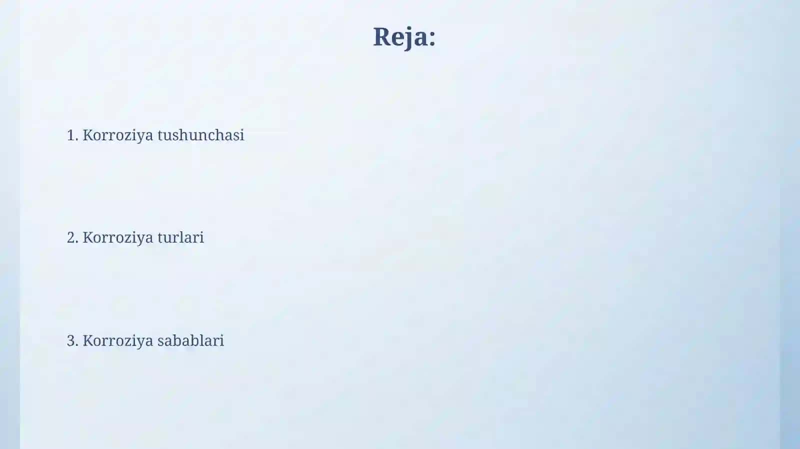 Korroziya haqida 2