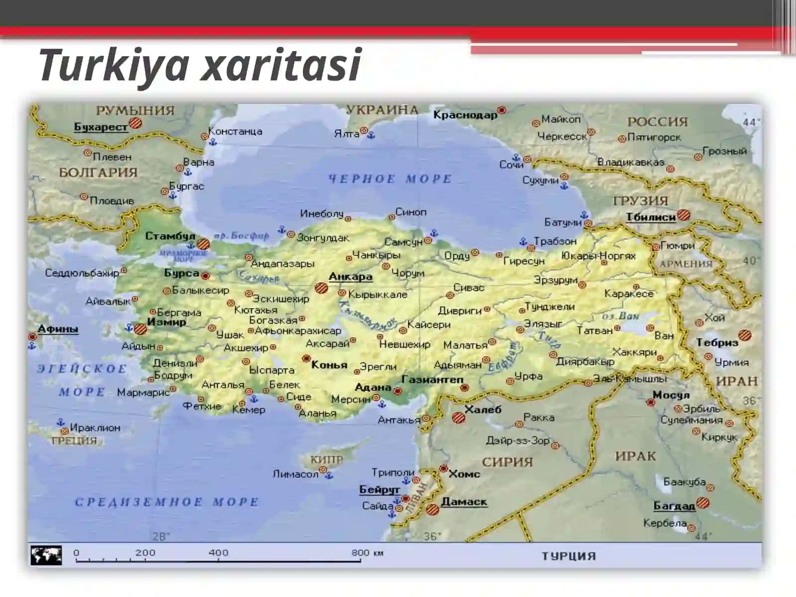 Osiyo va Yevropa qit'alarida joylashgan davlatlar 2