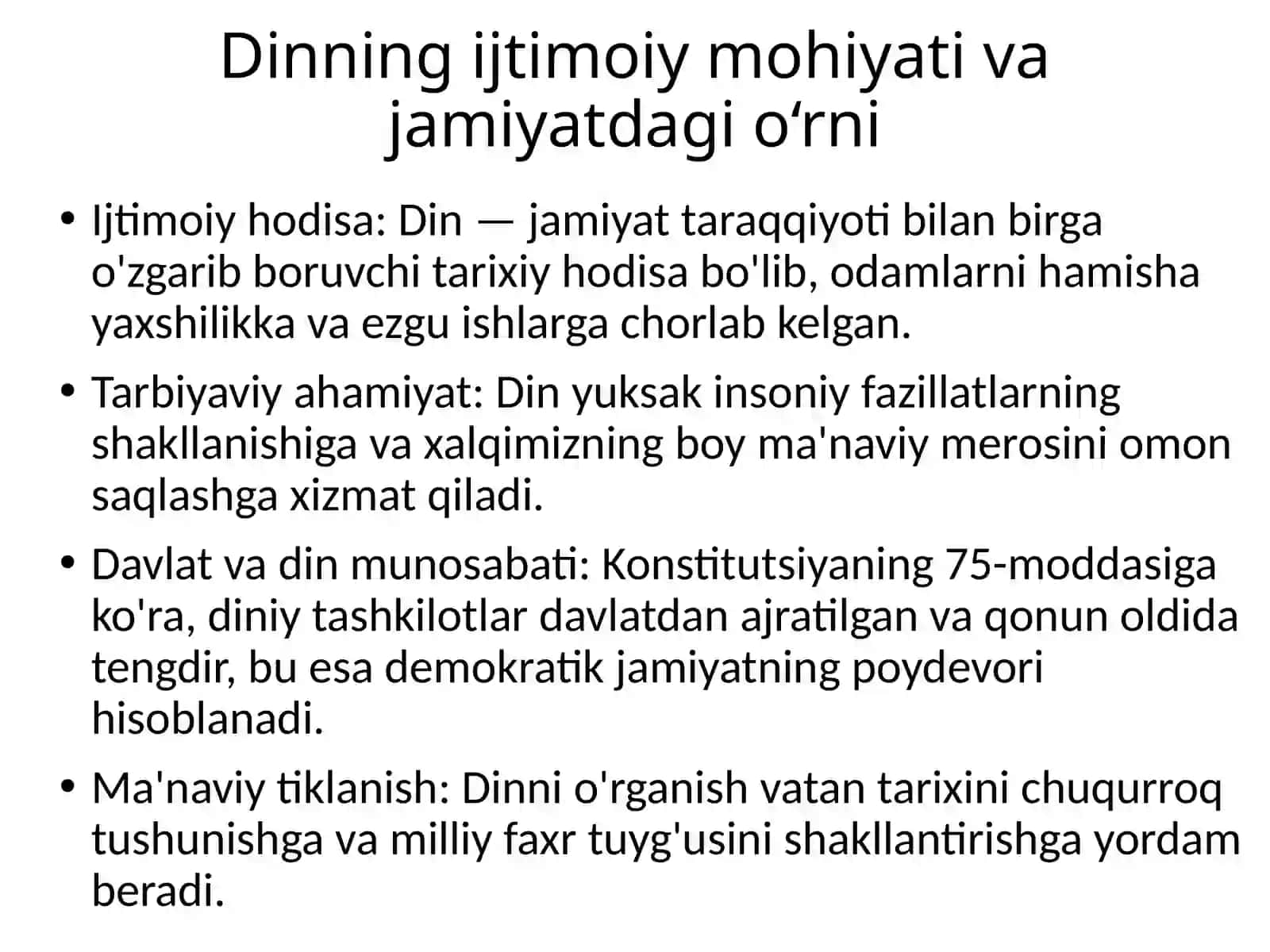 Dinning ijtimoiy mohiyati hamda Berdyayev va G‘azzoliy g‘oyalari orqali hurfikrlilik tushunchasini tahlil qilish 2