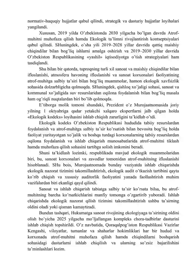 EKOLOGIK XAVFSIZLIKNI TA'MINLASHNING IQTISODIY ASOSLARI 2