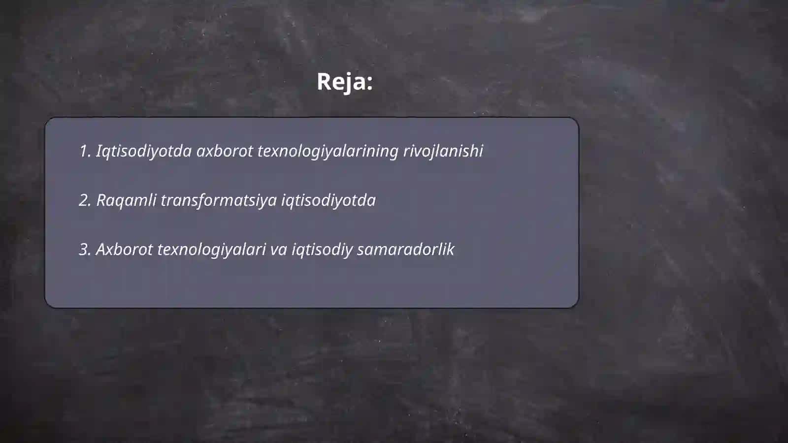 Iqtisodiyotda axborot kommunikatsiya texnologiyalarining oʻrni va ahamiyati 2