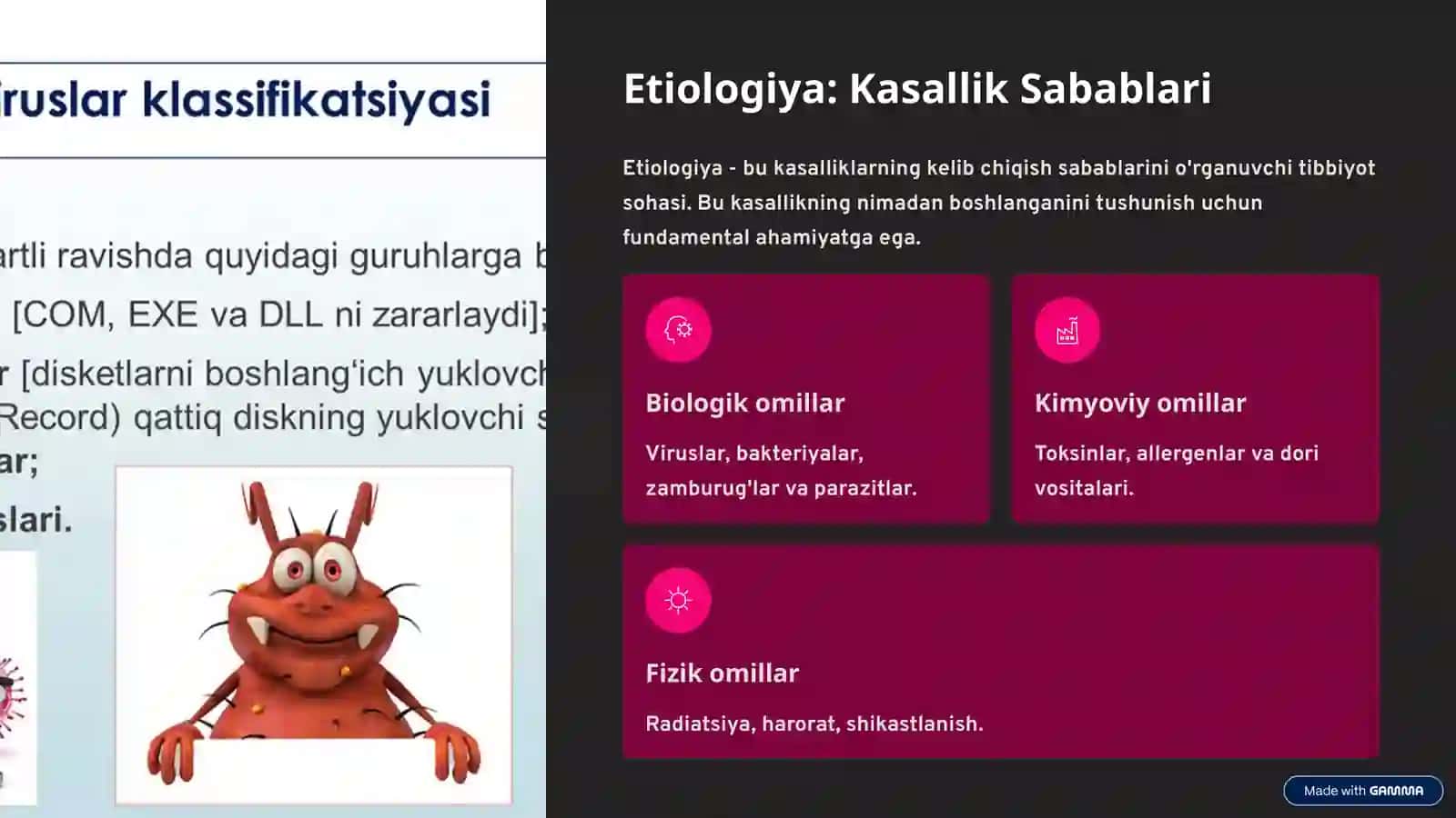 Kasallik: Etiologiya, Patogenez va Rivojlanish 2
