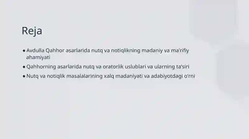 Avdulla Qahhor asarlarida nutq va notiqlik masalalari 2