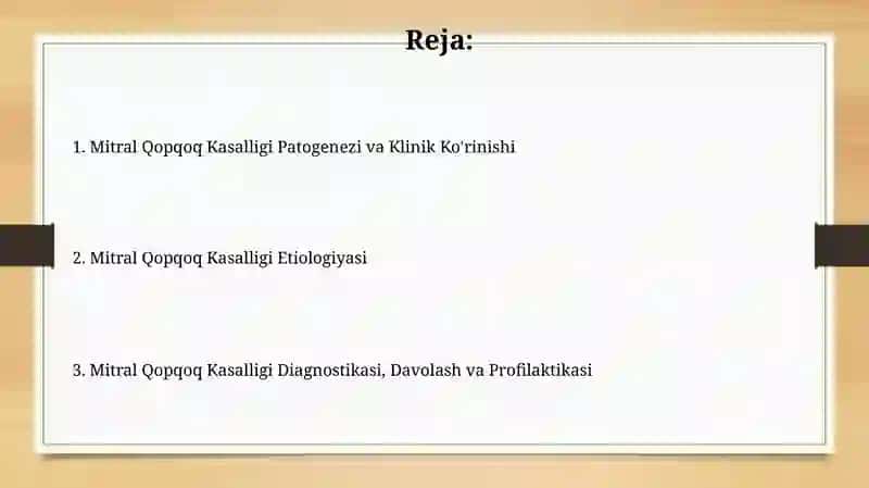 Mitral Qopqoq Kasalligi 2