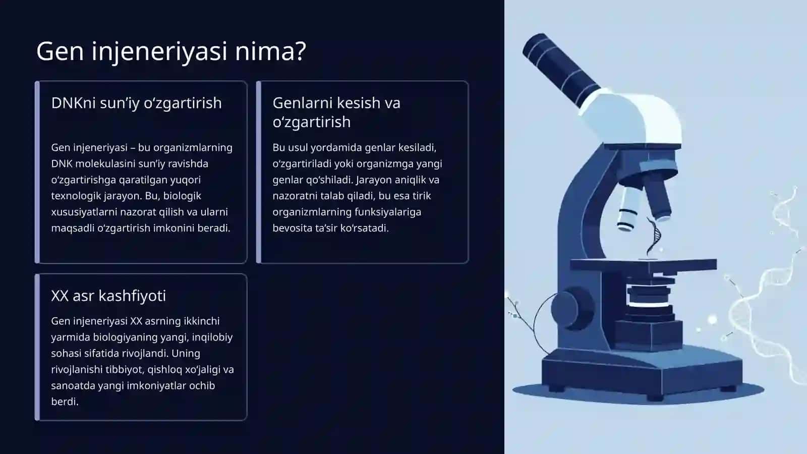 Gen injeneriyasi va uning amaliyotda qo‘llanilishi 2