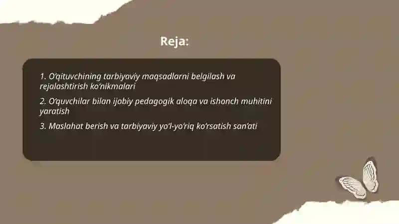 O‘qituvchining tarbiyachi sifatidagi mahorati 2