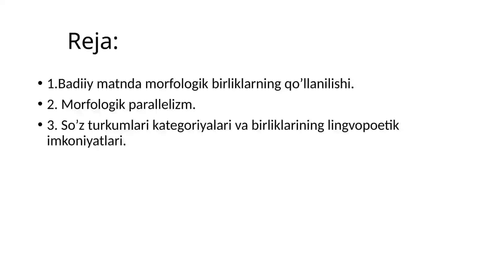 BADIIY MATNNING MORFOLOGIK XUSUSIYATLARI 2
