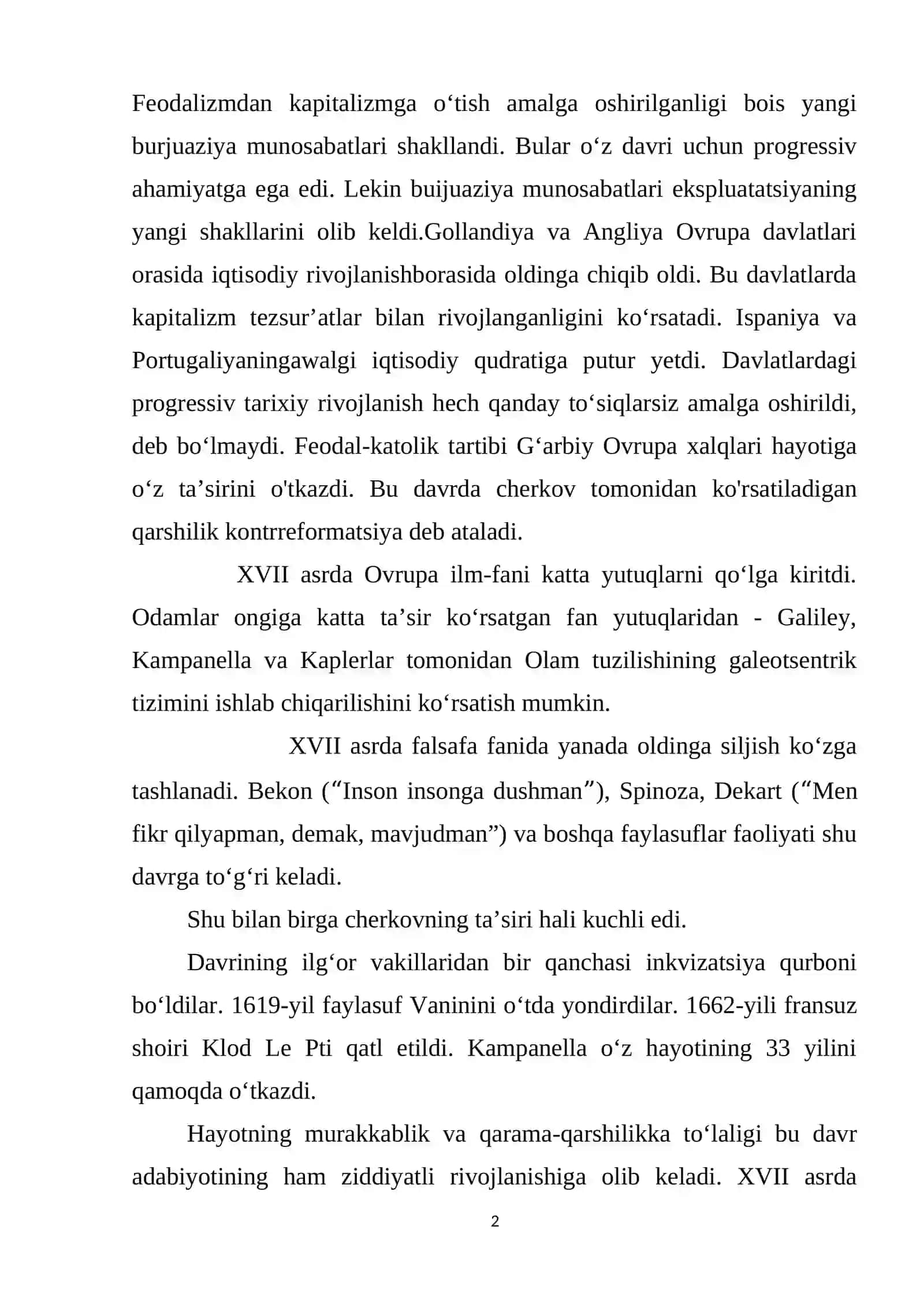 Klassitsizm adabiyoti 2