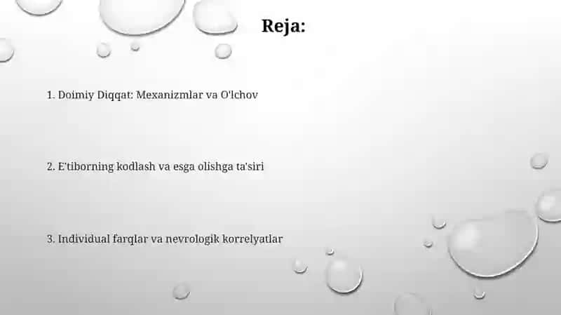 Diqqatning barqarorligi va ixtiyoriy xotiraning boğliqligi 2