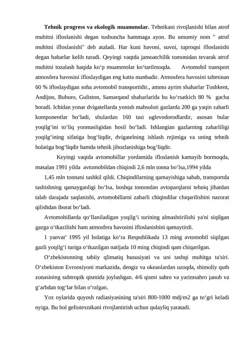 Kimyo atrof muhit muhofazasi 2