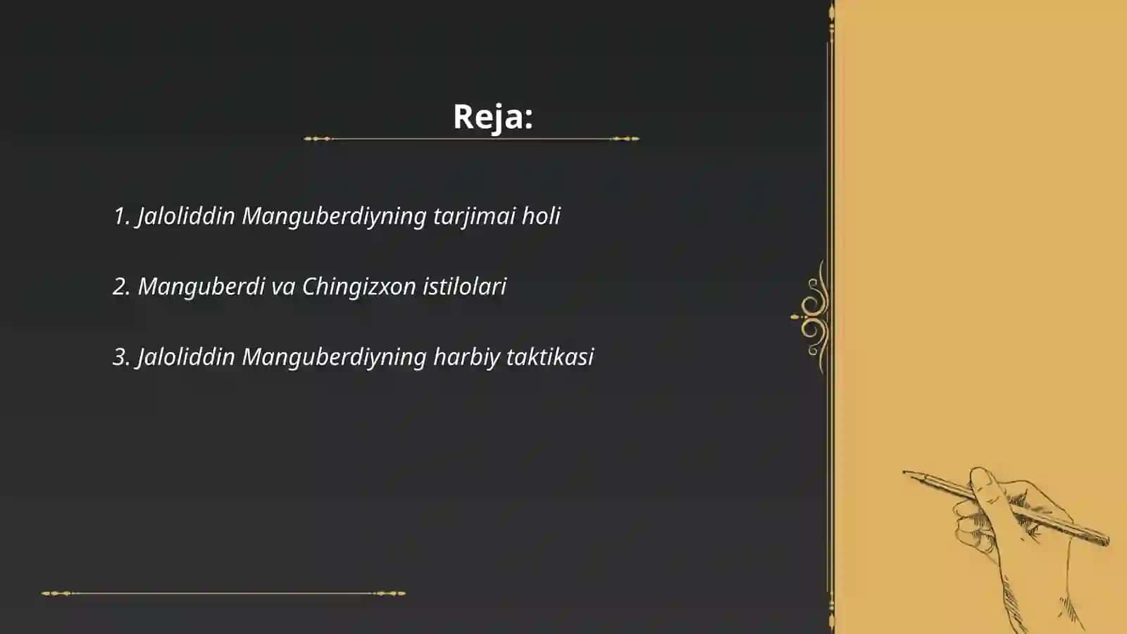 Jaloliddin Manguberdi Vatan himoyachisi 2