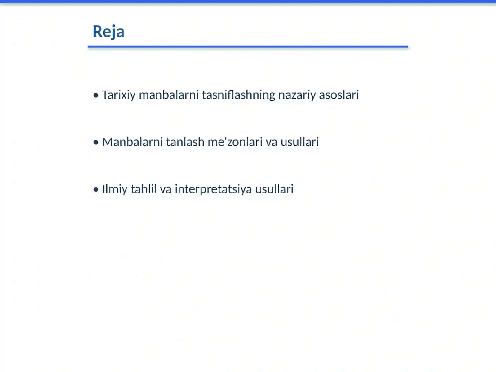 Tarixiy manbalarni turkumlash, tanlash va ilmiy tahlil qilishning umumiy yo‘l-yo‘riqlari 2