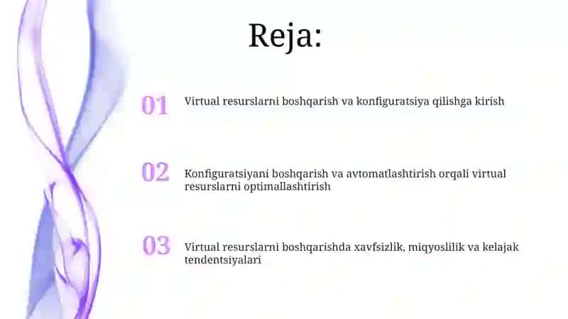Virtual resurslarni boshqarish va sozlash 2
