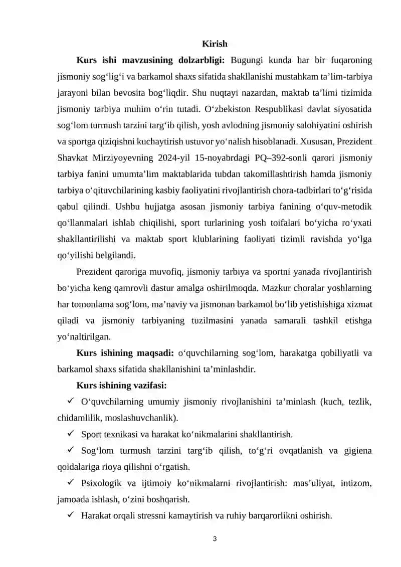 Yuqori sinf o‘quvchilari jismoniy tarbiyasi 2