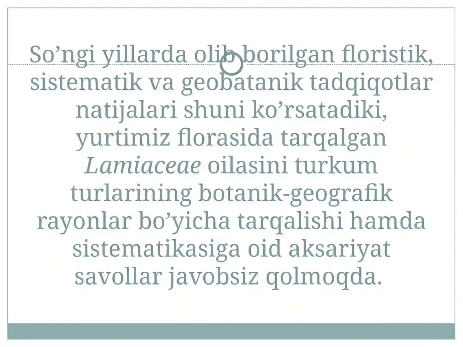 Yalpizdoshlar Lamiaceae oilasi 2