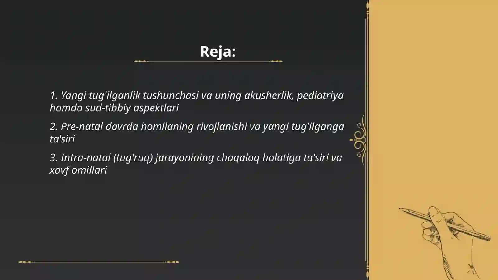 Yangi tugilganlik tushunchasi va uning akusherlik, pediatriya hamda sud-tibbiy aspektlari 2