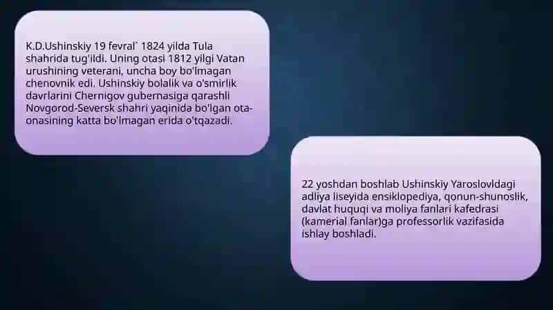 K.D.USHINSKIYNING PEDAGOGIK G‘OYALARI 2