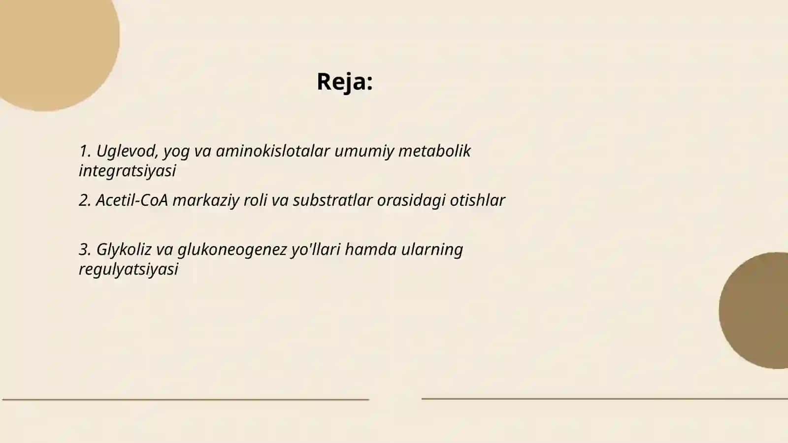 Uglevod yog aminokislotalar almashinuvining ozaro bogliqligi 2