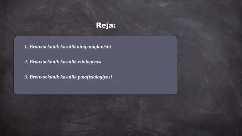 Bronxoektatik kasallik 2