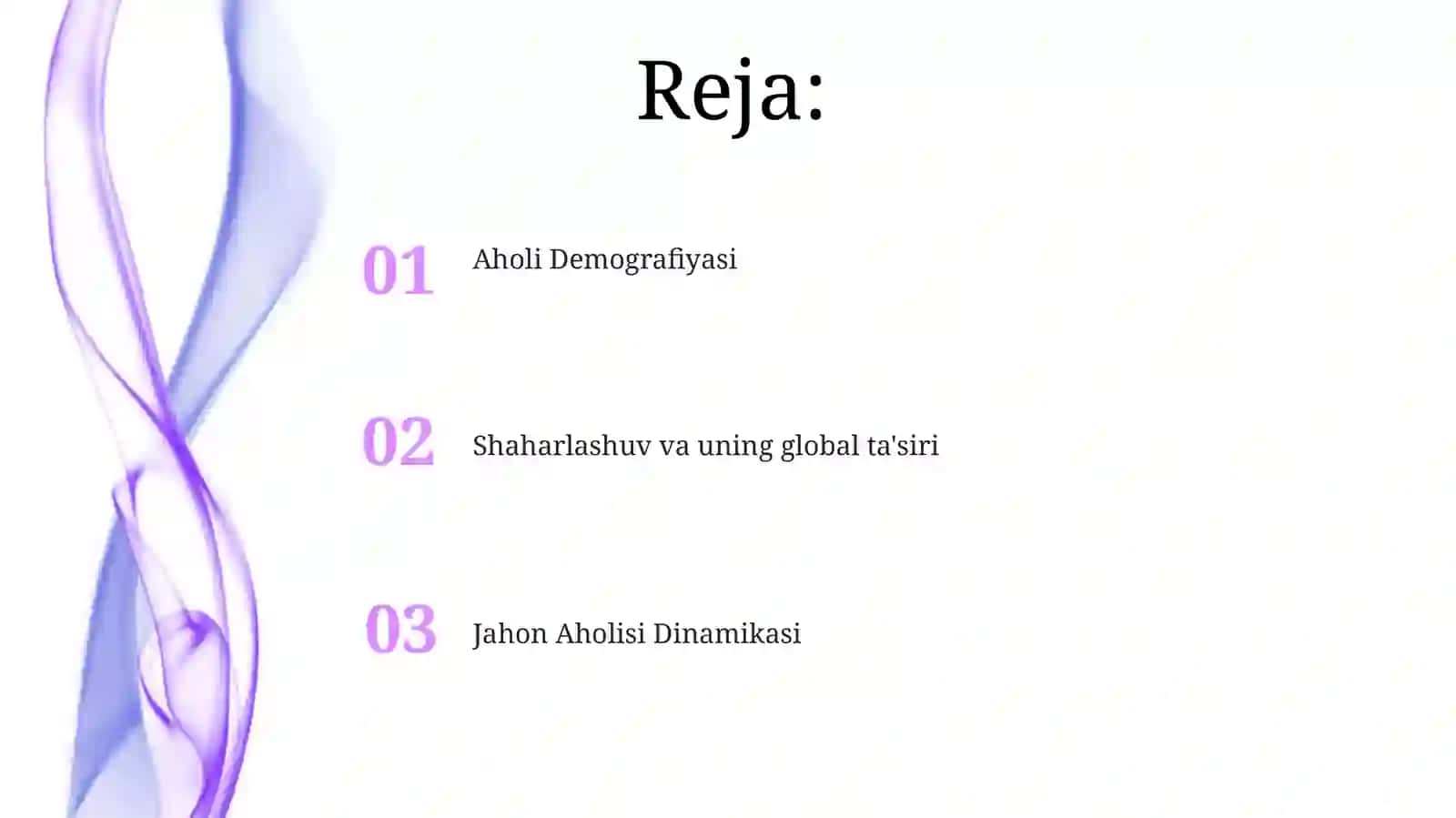 Jahon Aholisi: Hajmi, O'sishi Va Tarqalishi 2