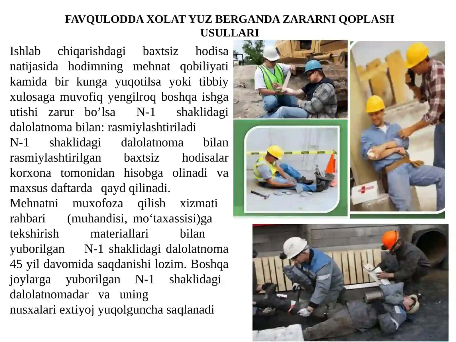 Favqulodda holatlarda aholi havfsizligining ta’minlashining asosiy usul va prinsiplari 2