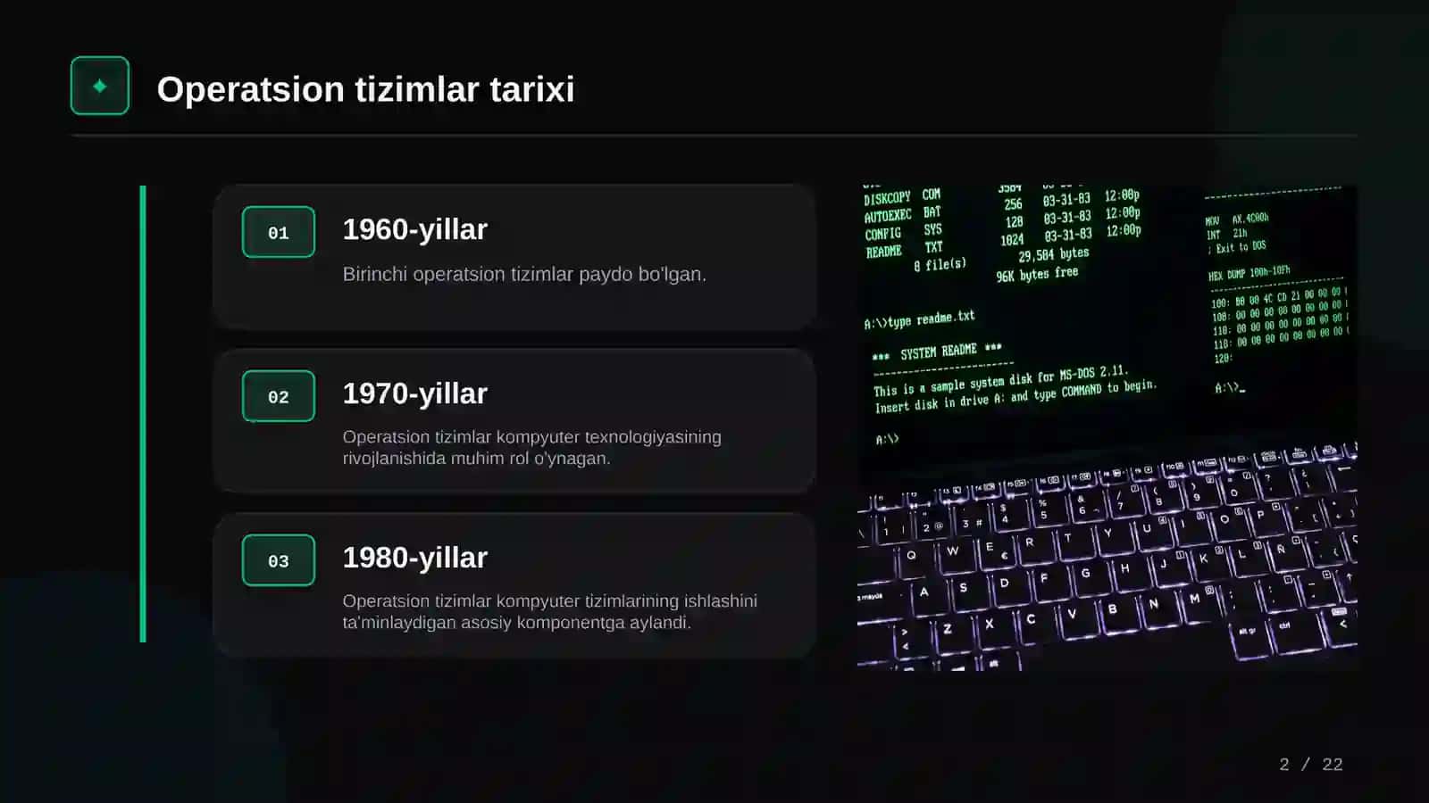 Operatsion tizimlar: Kirish 2