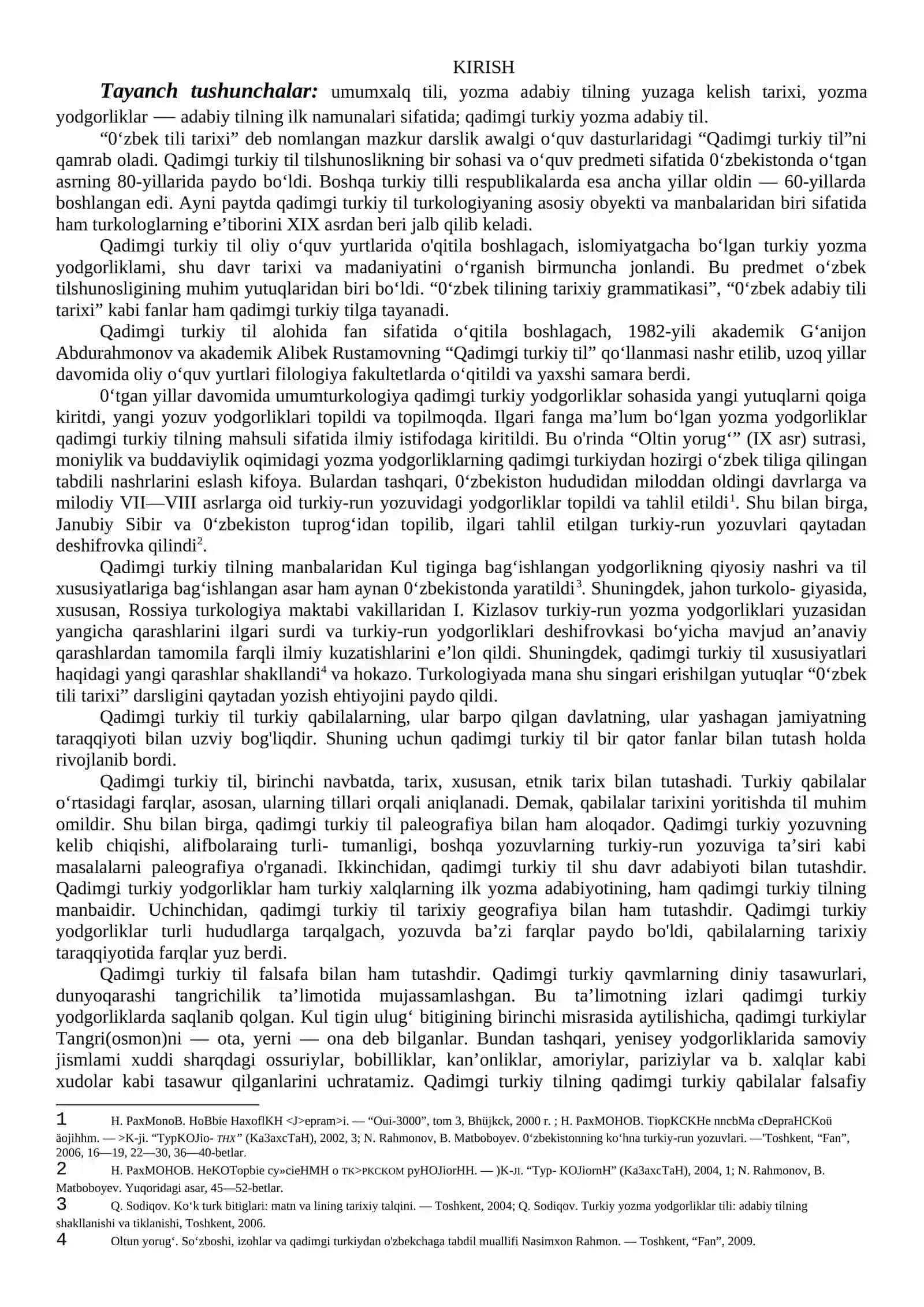 O‘ZBEK TILI TARIXI 2