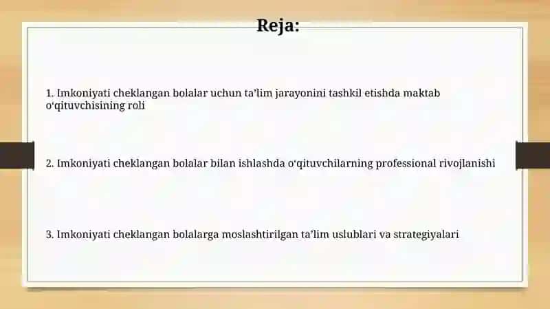 Imkoniyati cheklangan bolalar uchun ta'lim 2