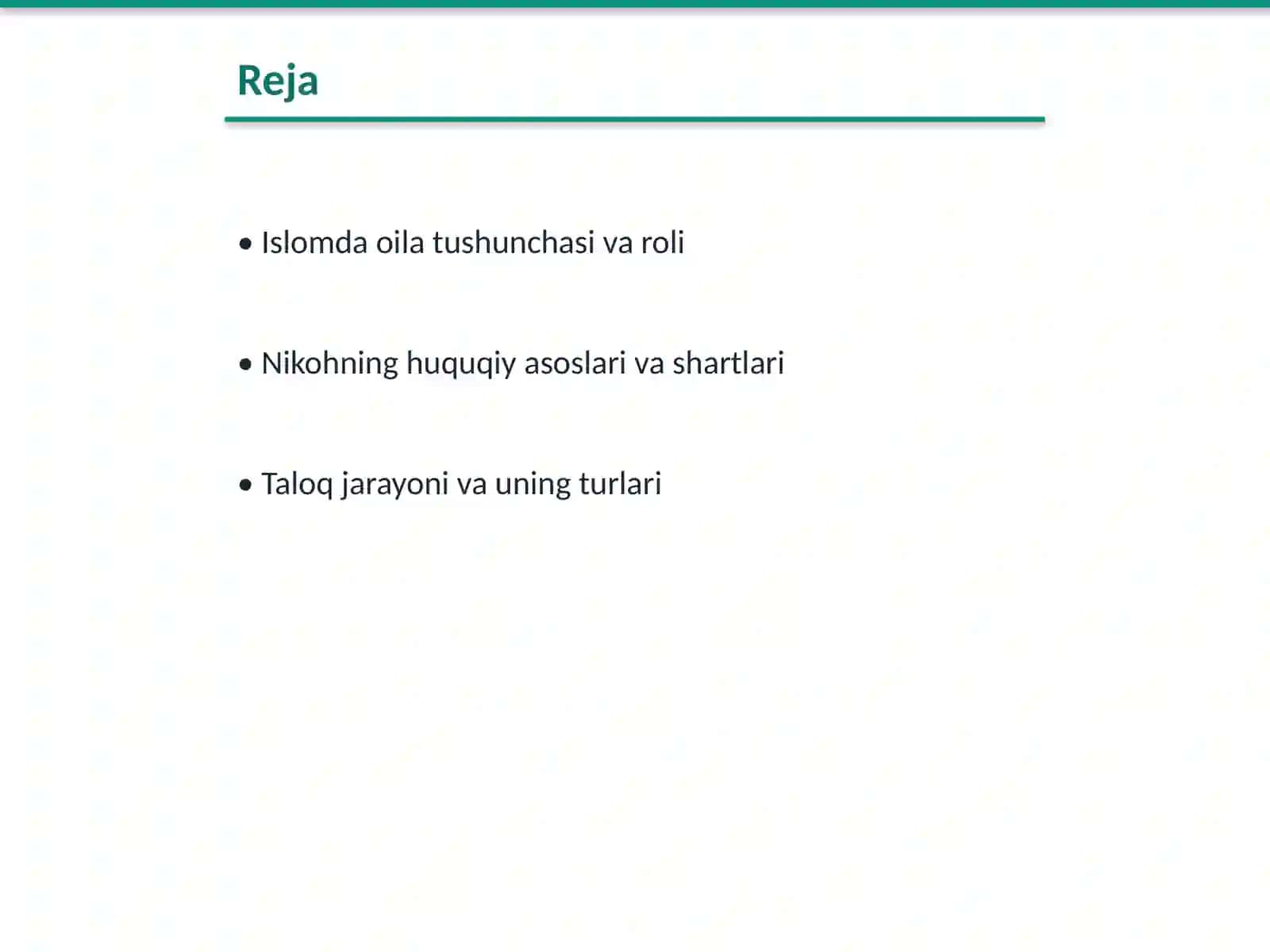 Islom huquqshunosligida oila, nikoh, taloq, idda, zihor tushunchalari 2