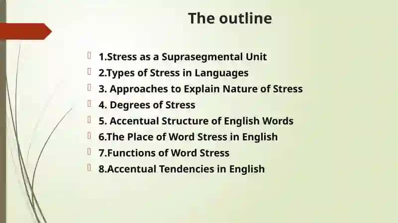 Word stress in English. Types of stress in languages 2