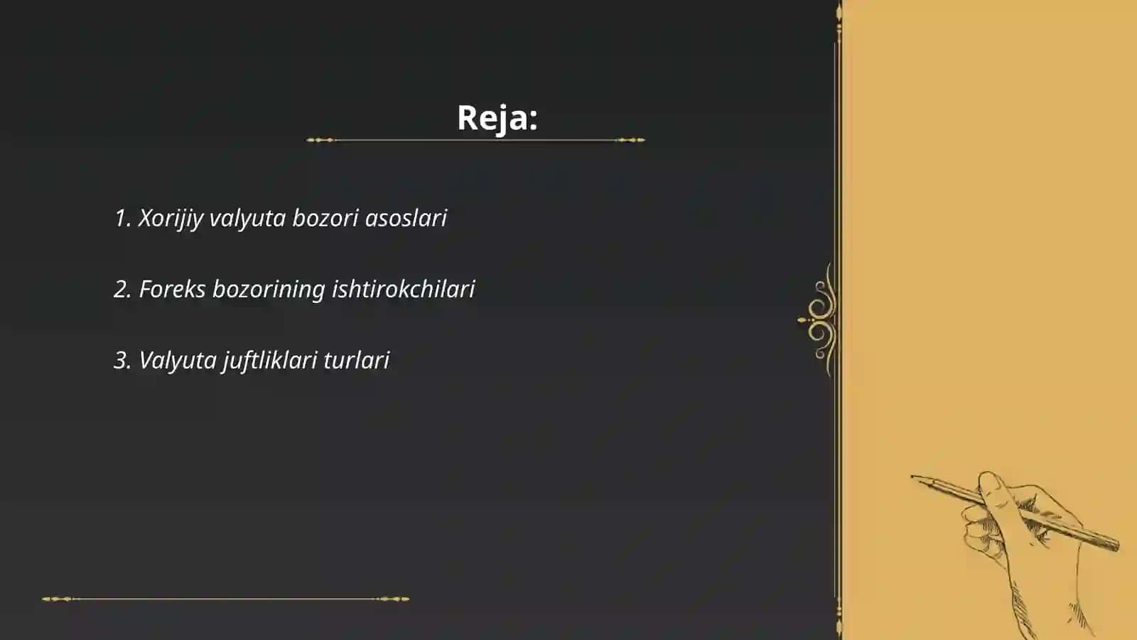 Xorijiy valyuta bozori 2