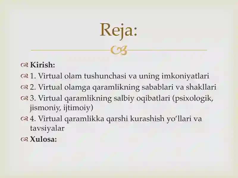 Virtual olamga qaramlik va uning oqibatlari 2