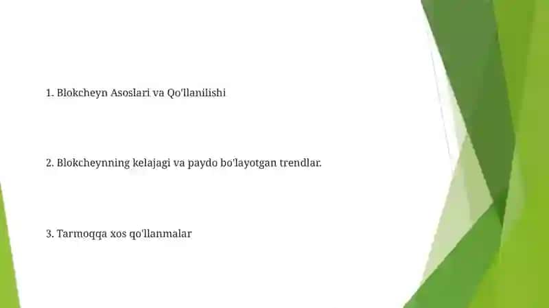 Blokcheyn Texnologiyasi va Uning Foydalanish Xususiyatlari 2