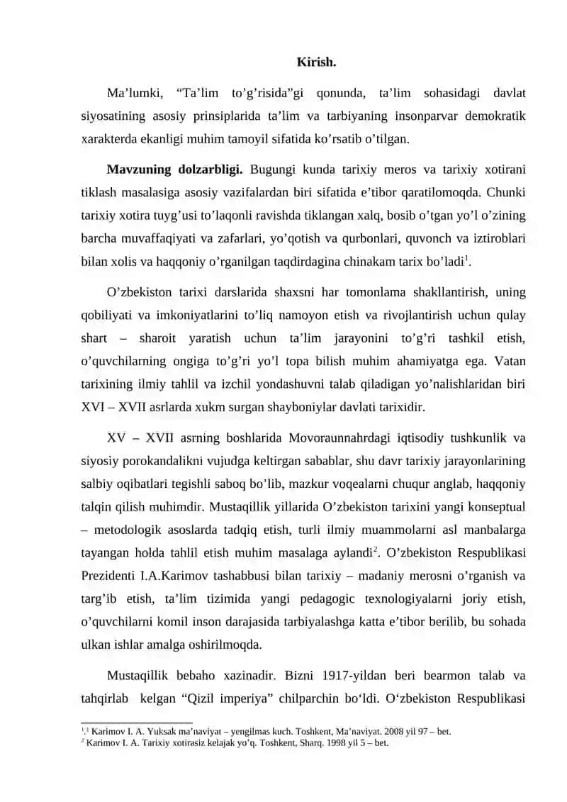 SHAYBONIY,ASHTARXONIY,MANĢIT SULOLASI HUKMDORLARINING QISQACHA TAVSIFI 2