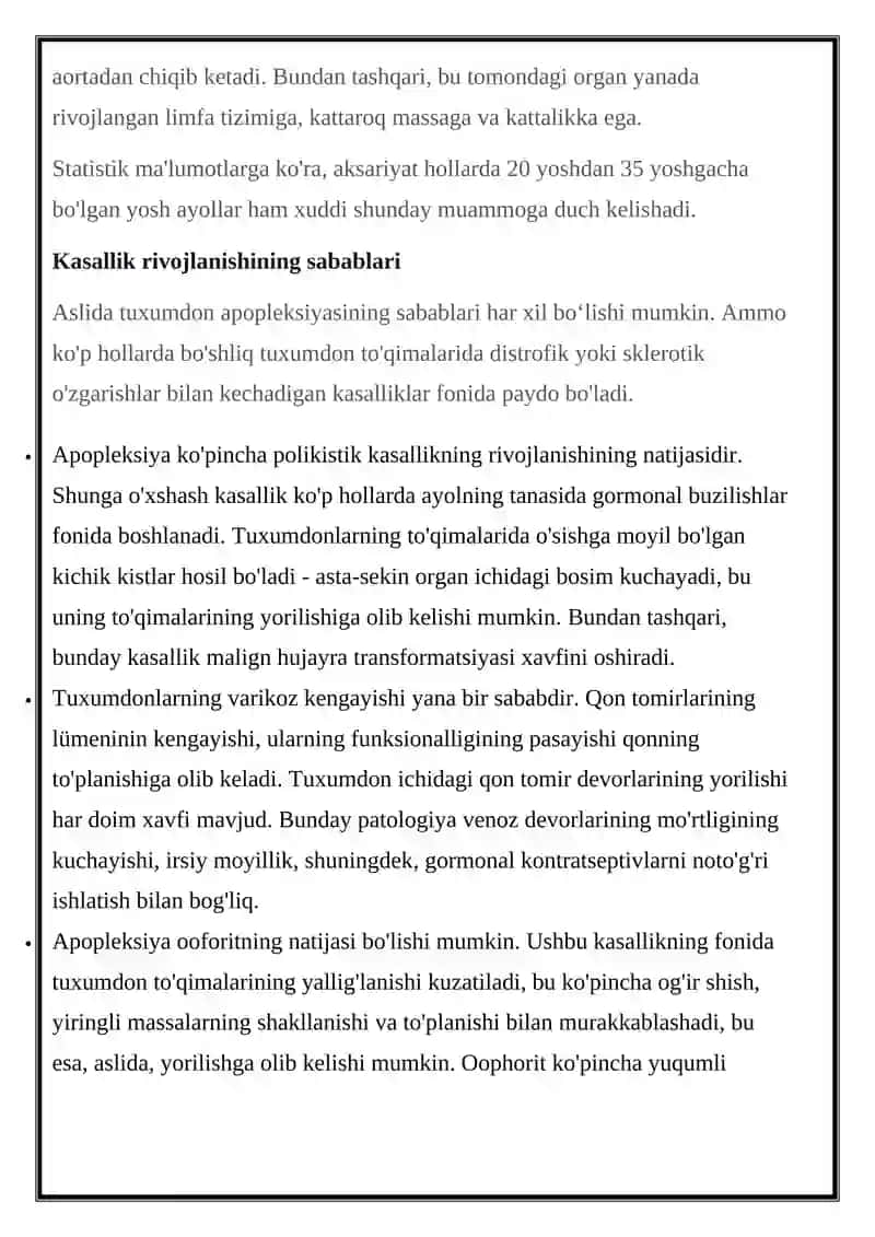 Tuxumdon Apopleksiyasi 2