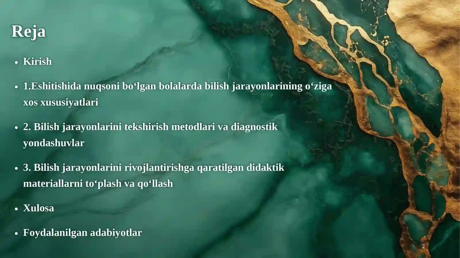 Eshitishida nuqsoni bo‘lgan bolalar bilish jarayonlarining xususiyatlarini tekshirish 2
