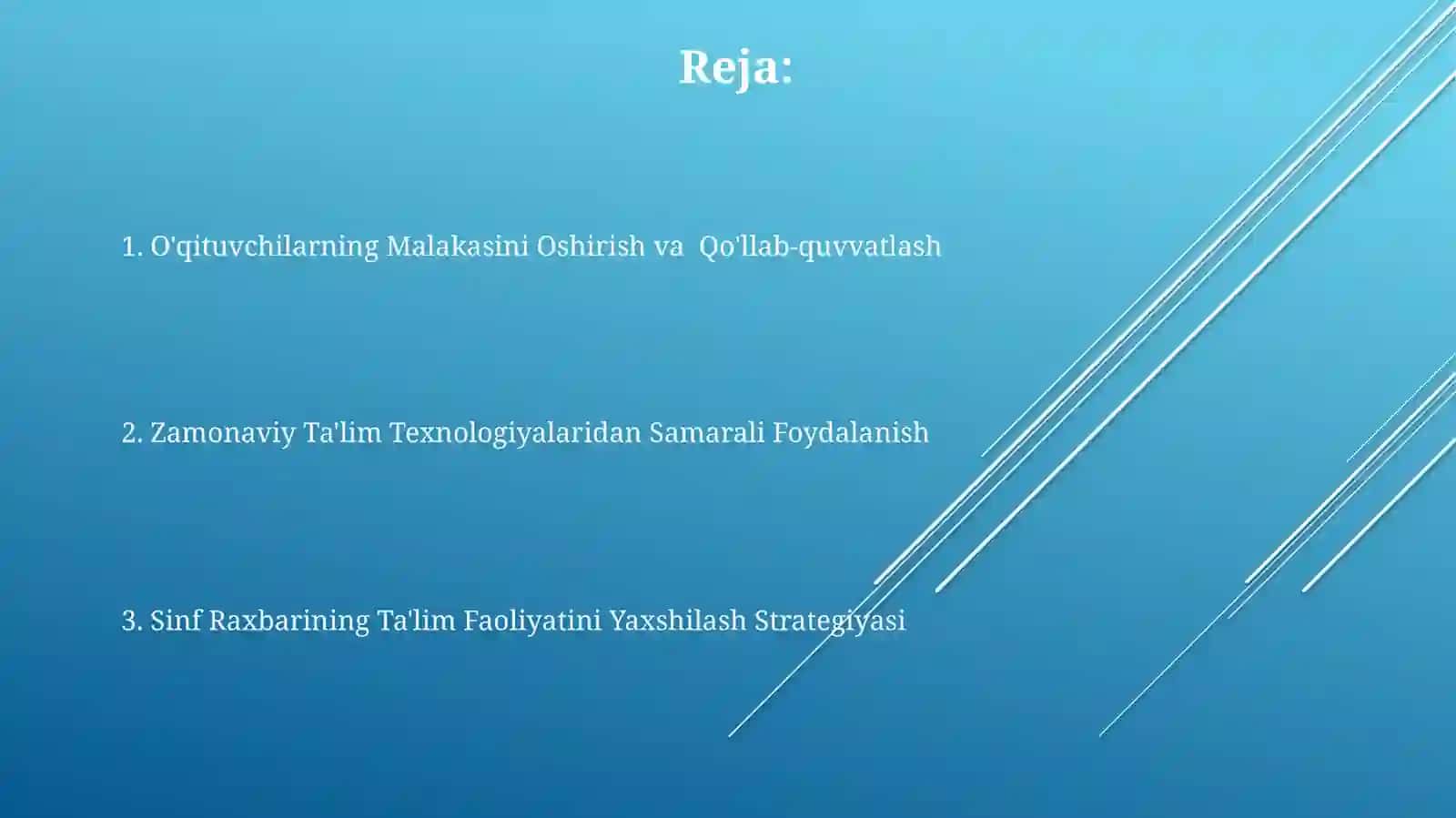 Sinf raxbarining tarbiyaviy foliyati samadorligini oshirish 2