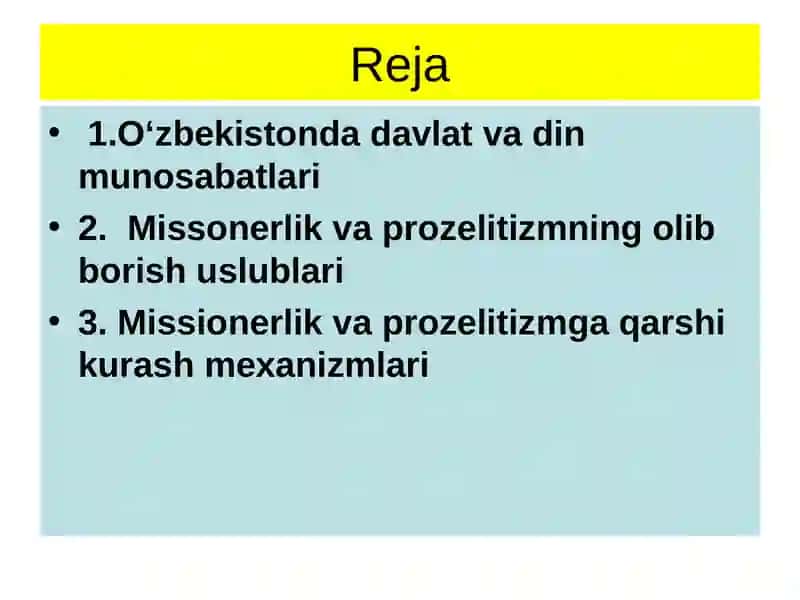 MISSIONERLIK VA PROZELITIZMNING SIYOSIY-IJTIMOIY XAVFI 2