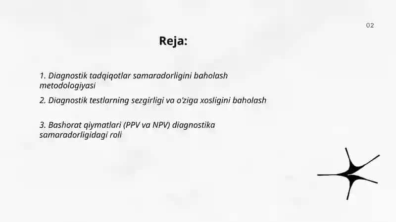 Diagnostik tadqiqotlar samaradorligini baholash 2