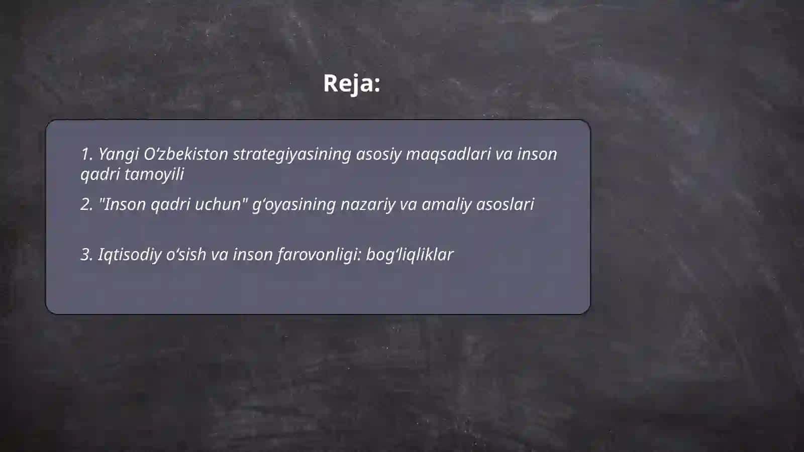 Yangi Oʻzbekiston taraqqiyot strategiyasi 2