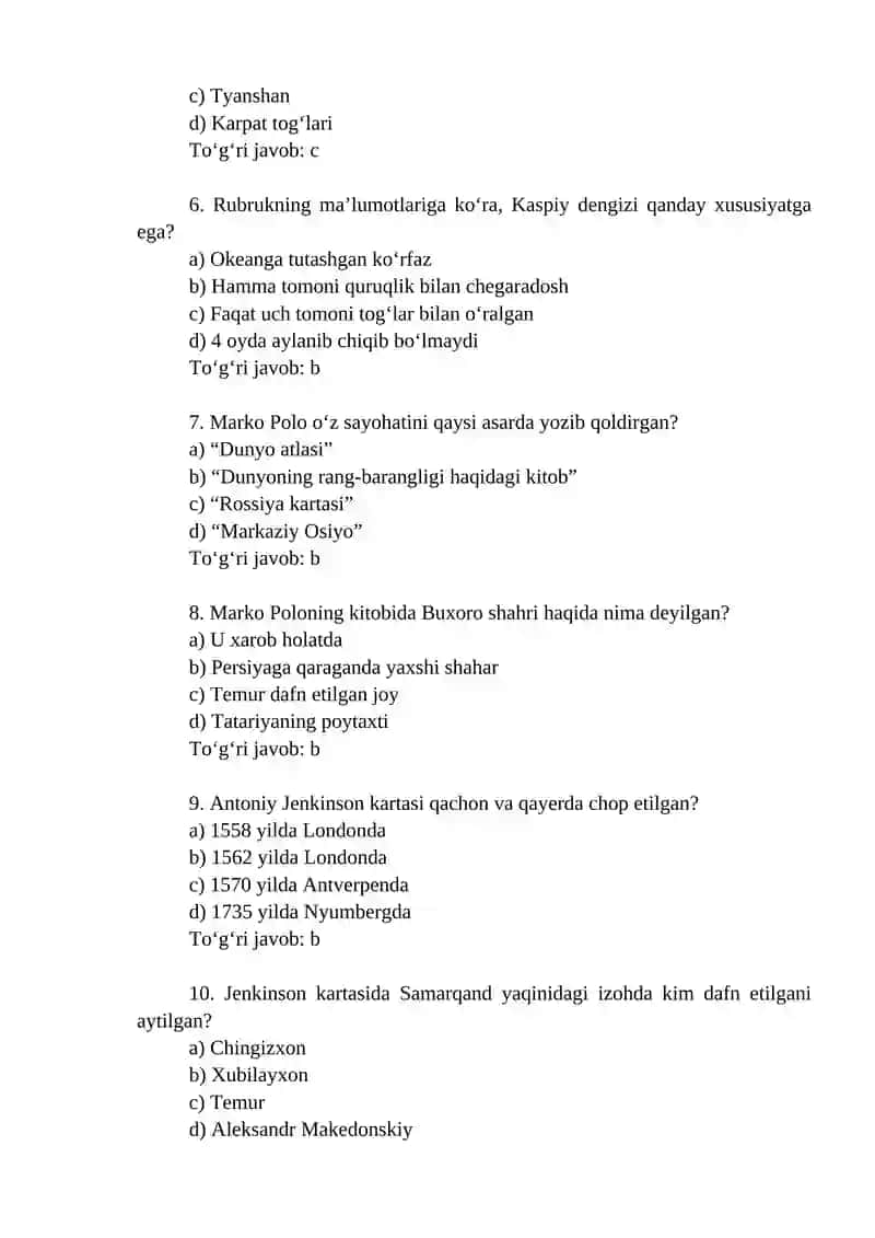 Kartografik ma’lumotlar 2