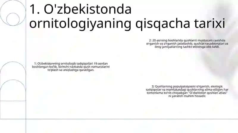O'Zbekistonda Ornitologiya Fanining Rivojlanishi 2