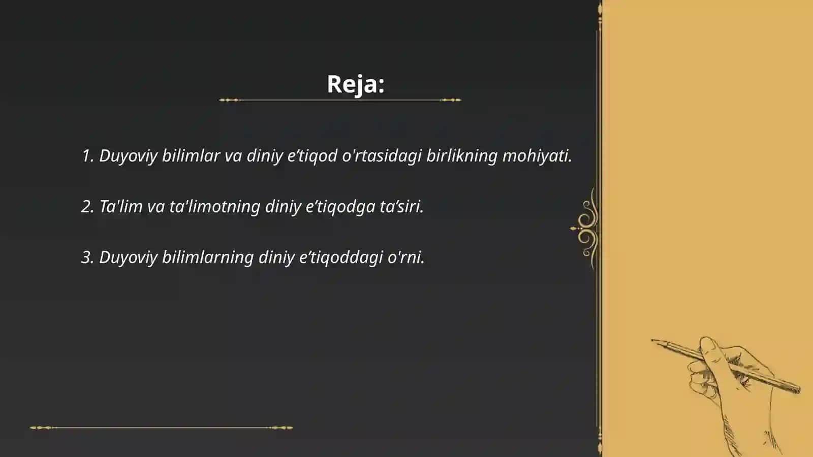 Duyoviy bilimlar va diniy e’tiqod birligiga erishishning ahamiyati 2