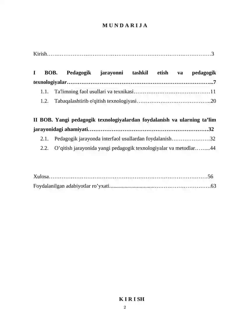 Chet tili o’qitishda pedagogik texnologiyalardan foydalanish 2