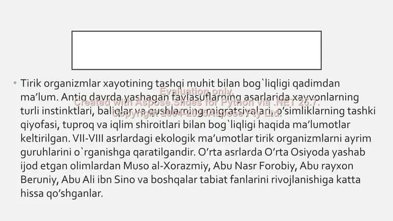 Yuksak o’simliklarning taksonomik tarixi.O’rta Osiyo olimlarining o’simliklar haqidagi fikrlari 2