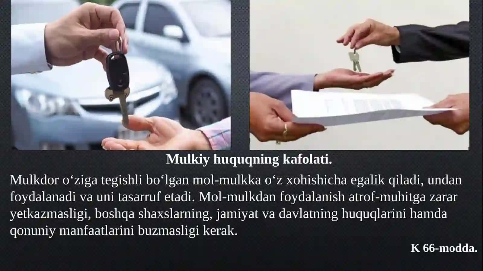 MULK HUQUQINING KAFOLATI VA HIMOYA QILINISHI 2
